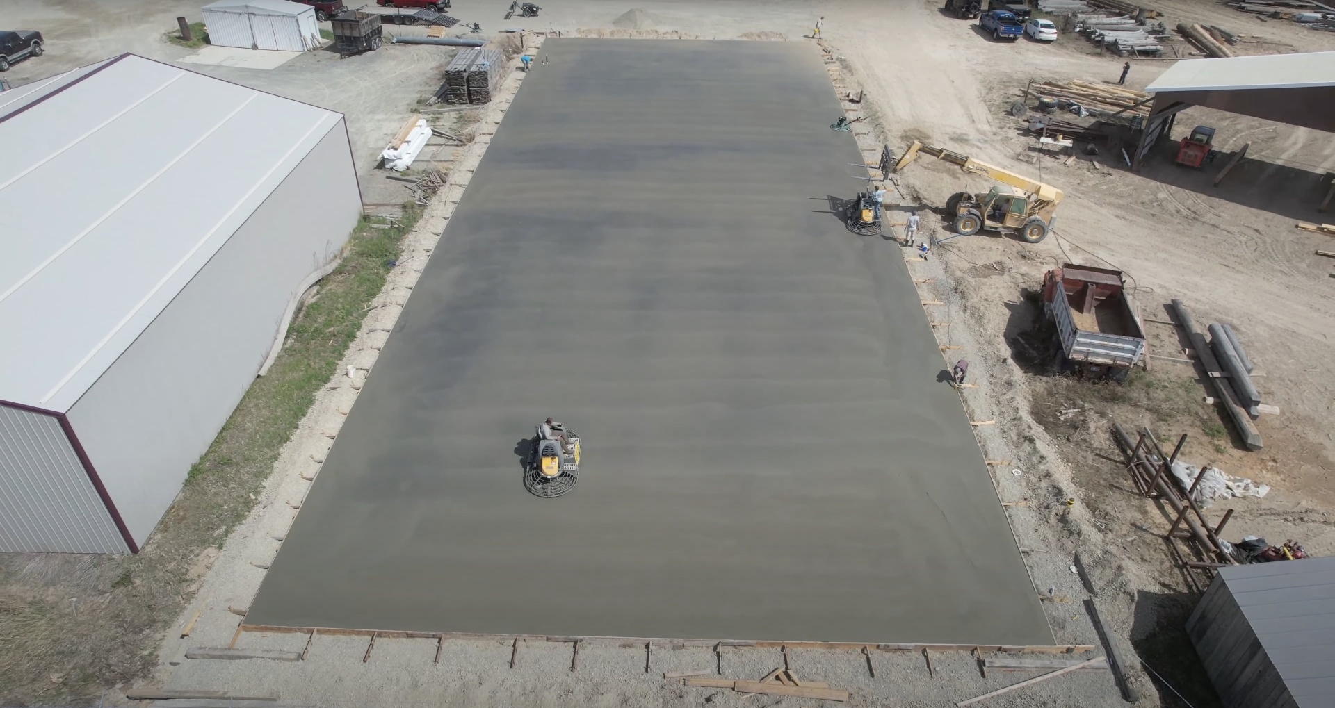 Commercial concrete installation Evans CO Large commercial concrete slab pour with professional equipment