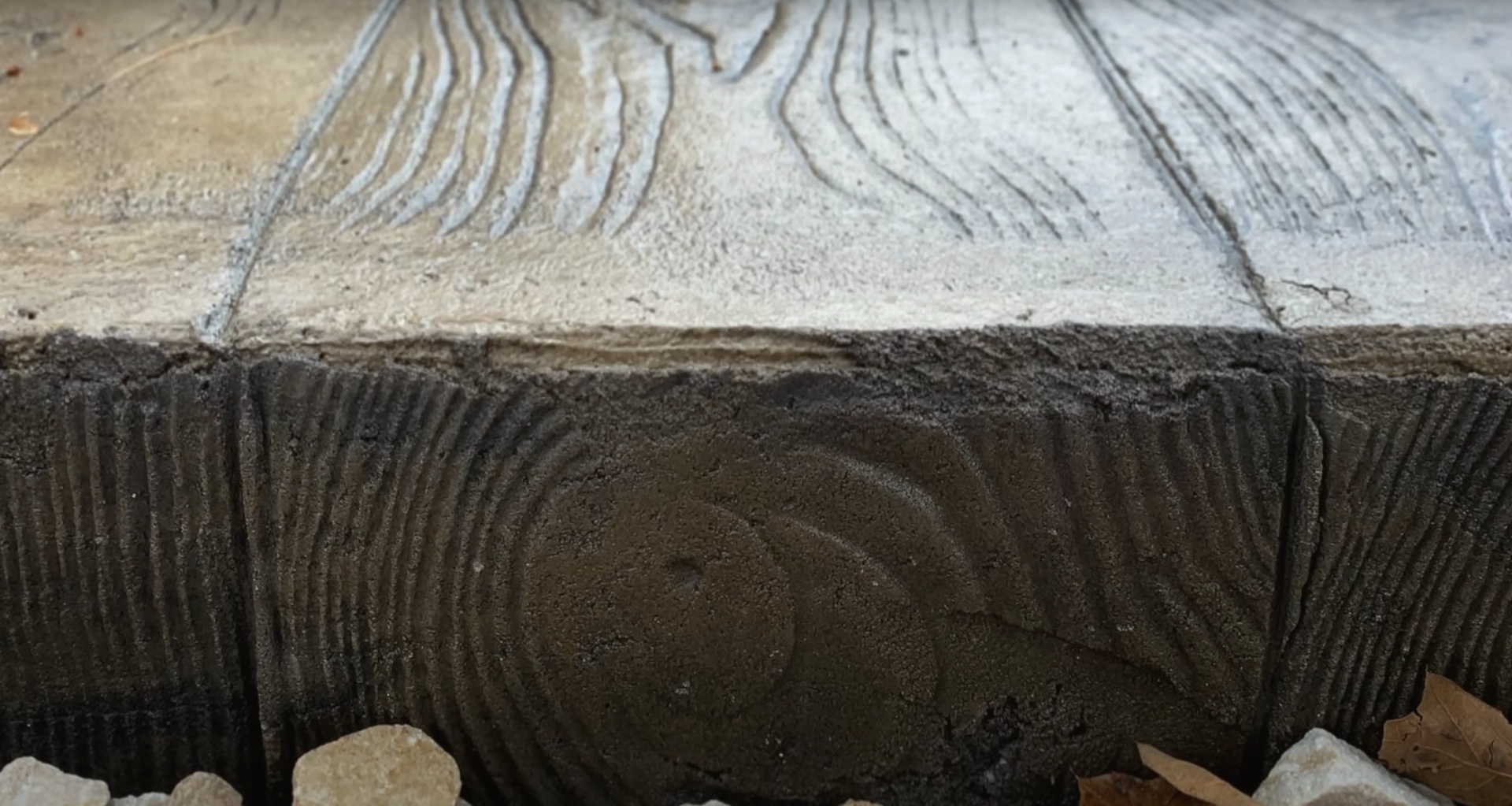 Detailed concrete surface texture showing professional finishing techniques